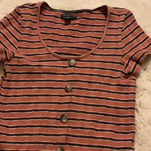 Striped American eagle shirt